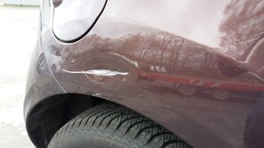 Ford KA mit Schaden auf dem Seitenteil - Smartrepair?